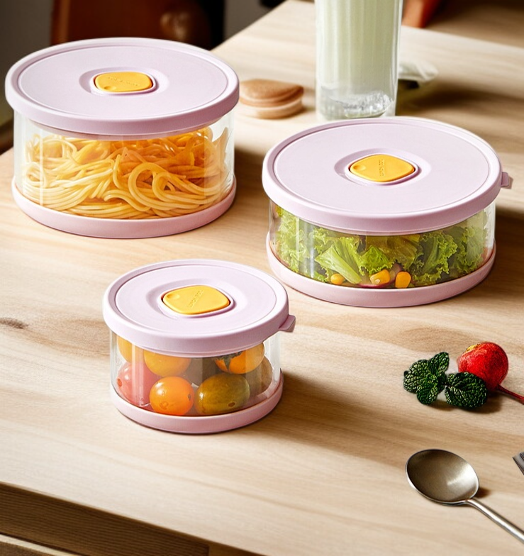 حاوية شفافة لحفظ الأغراض المنزلية