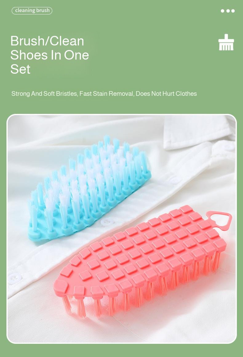 Durable vegetable brush with ergonomic grip