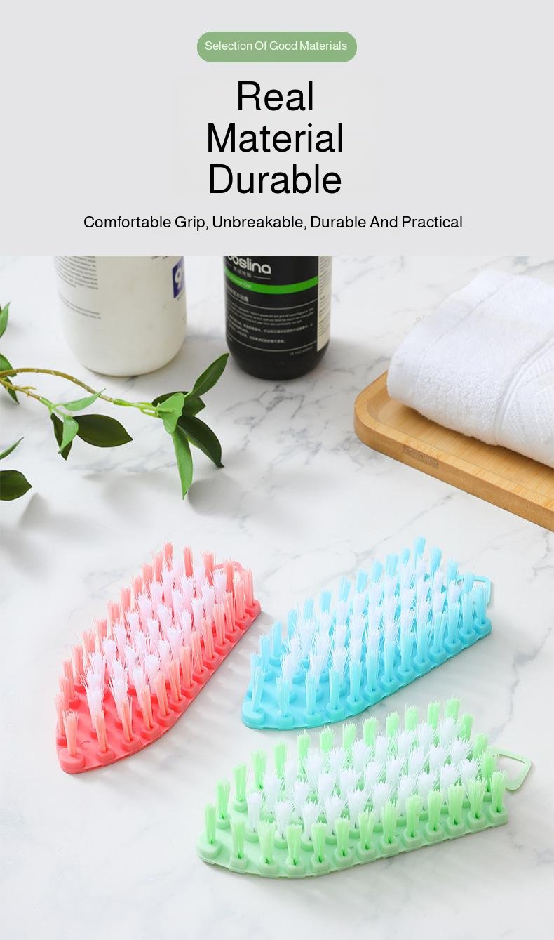 Flexible handle brush cleaning kitchen sink