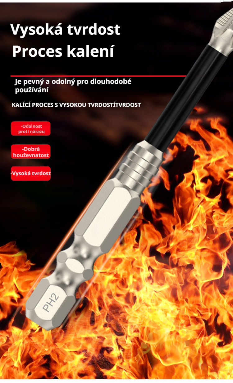 Praktické balení sady protiskluzových bitů