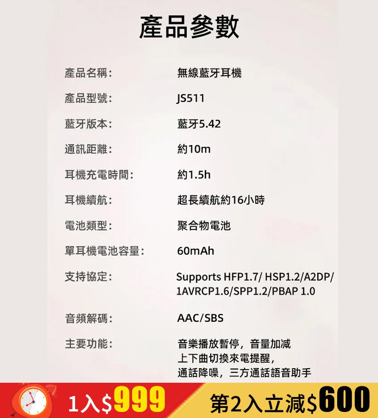 180°旋轉開放式OWS藍牙耳機