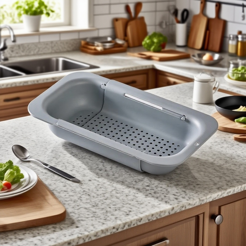 이중 신축 주방 세숫대야 물바구니