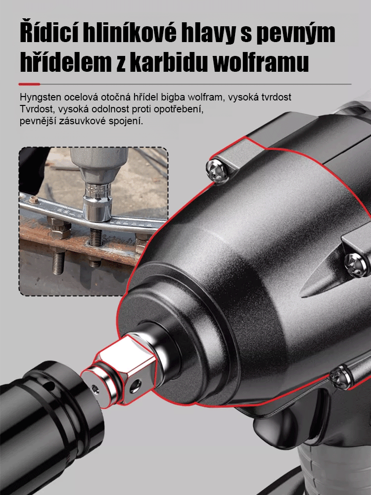 Výkonný lithium-iontový rázový utahovák