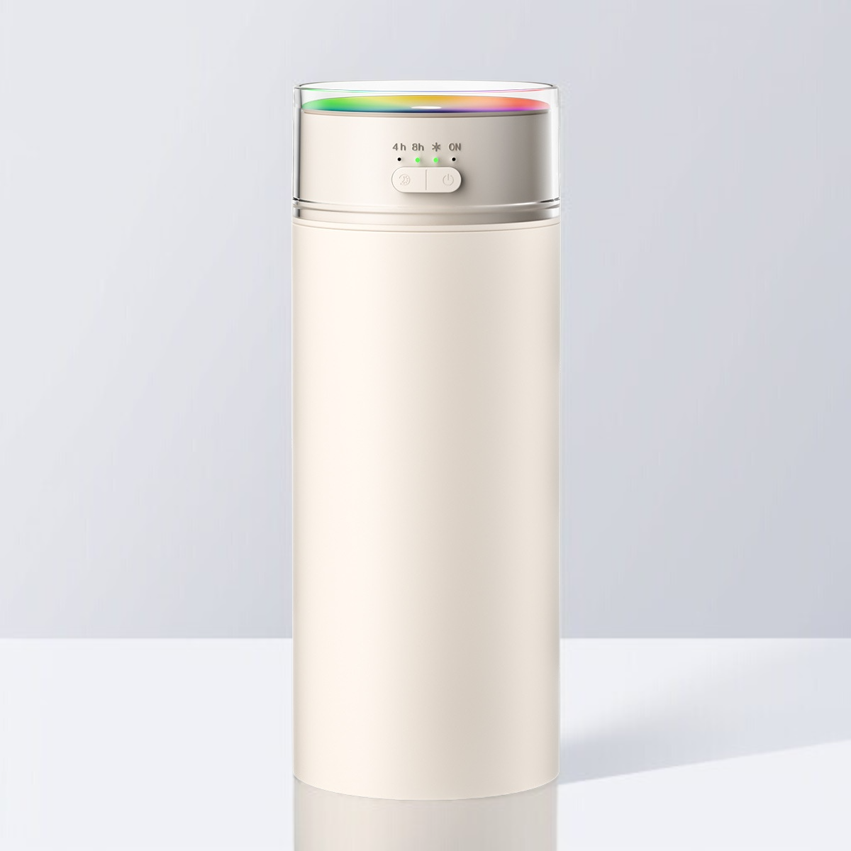 加湿器 卓上 小型 500ml大容量 アロマ対応 1800mAh大容量バッテリー ナノミスト加湿器 7色LEDライト付き 静音操作で空気燃焼防止 自動停止機能 お手入れ簡単 省エネ 乾燥/花粉症対策 