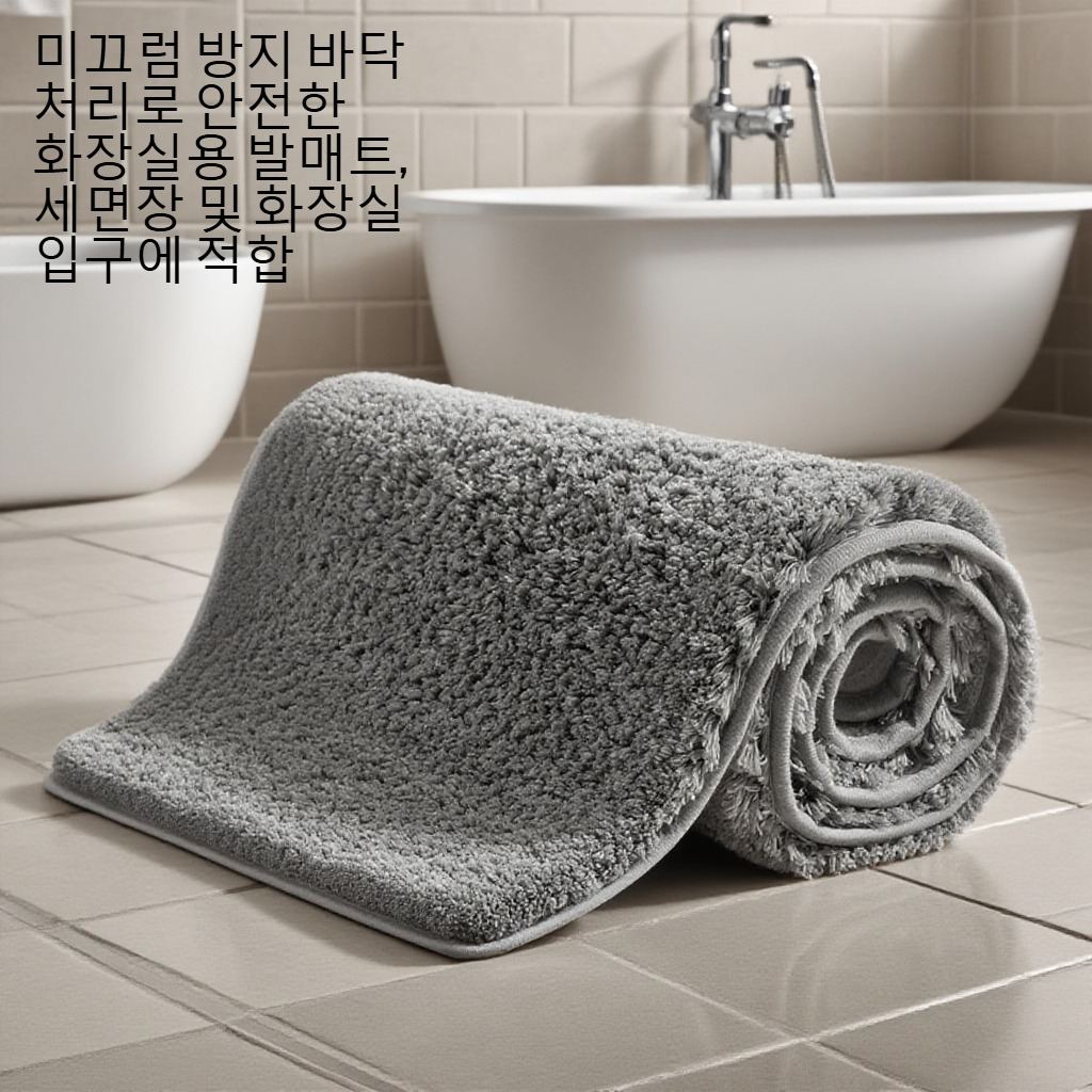 3층 구조로 물기 빠르게 흡수하는 욕실 패드 디테일