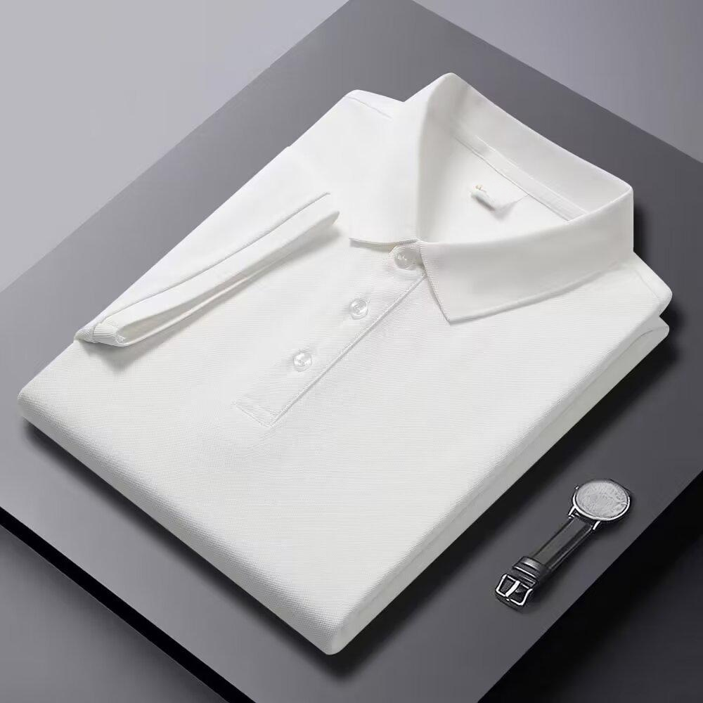 셔츠 소의류 반팔 셔츠 남자 솔리드 여름 신상 터틀넥 상의 비즈니스 반팔 티셔츠