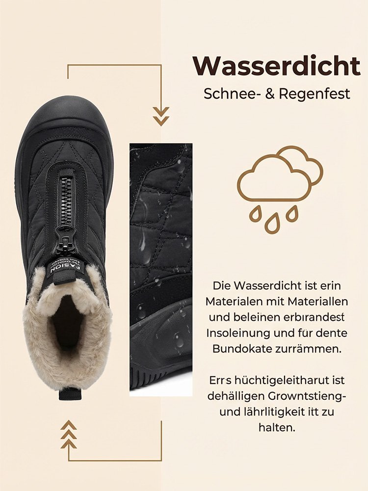 Gepolsterte Stiefel aus verdicktem Leder