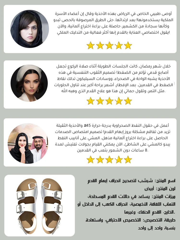 【براءة اختراع ألمانية】شبشب لتصحيح انحراف إبهام القدم