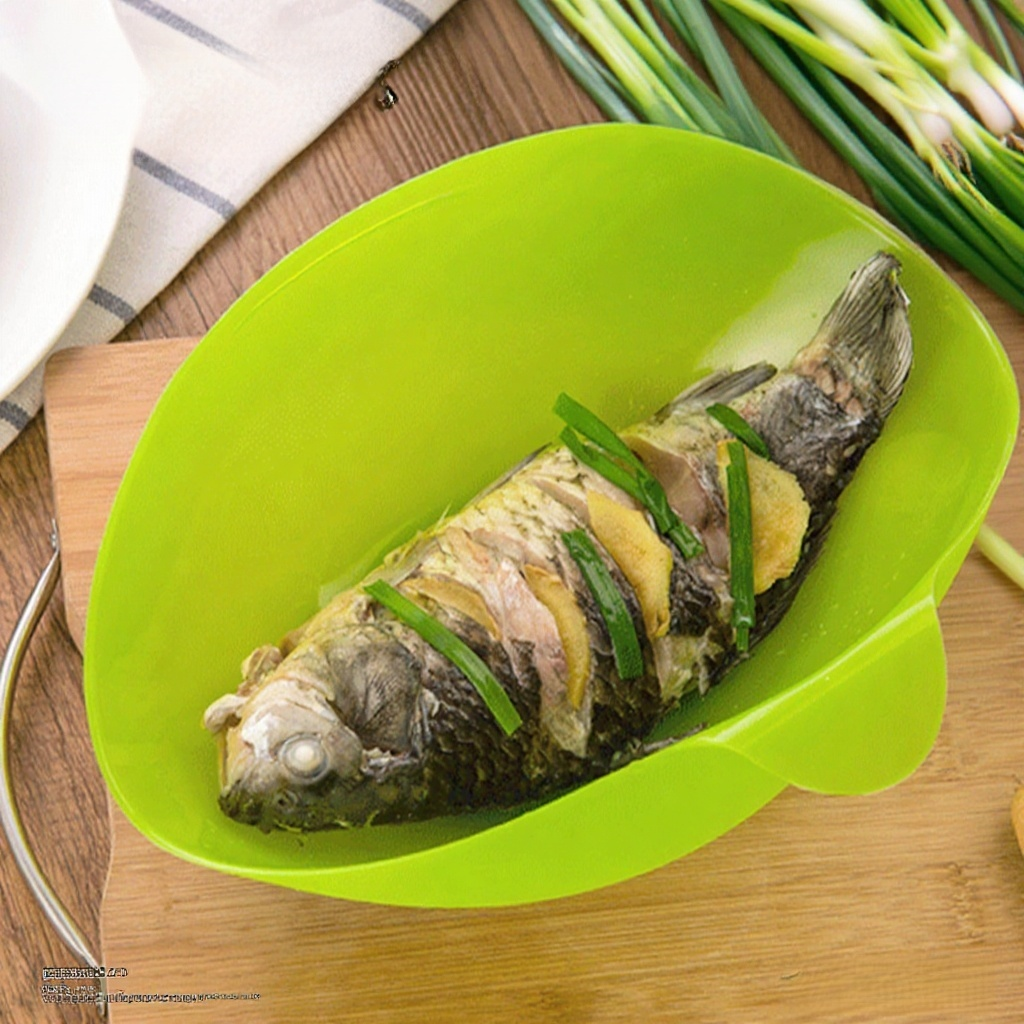 Silicone steaming cooking bowl microwavable and ovenable, silicone steaming fish bowl salad folding