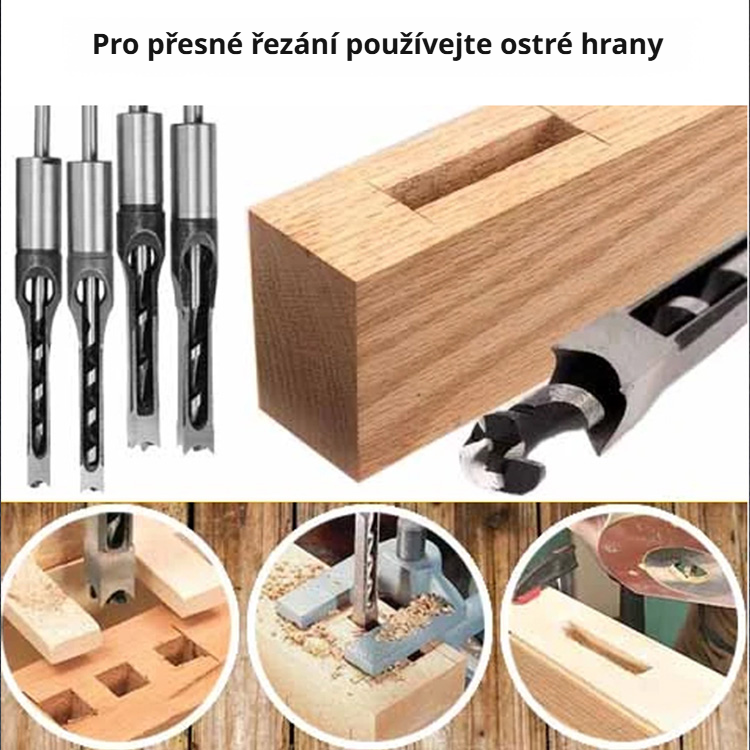 Čtvercový vrták na dřevo 