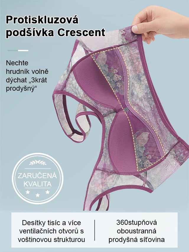 Podprsenka pro malé poprsí, zvětšující efekt, tenká a bezešvá