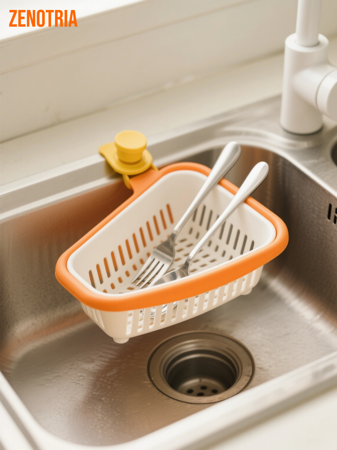 プッシュ式三角コーナー水切りかご