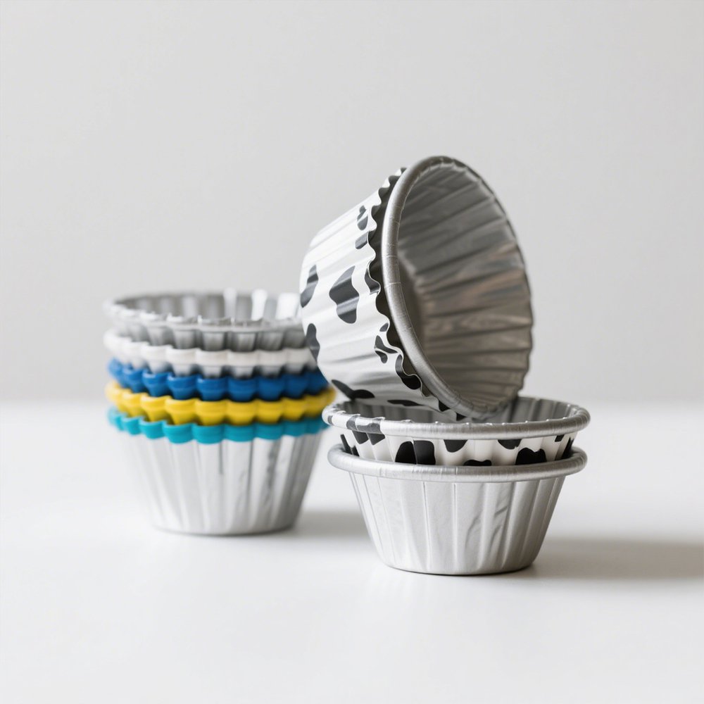 ベーキング用の使い捨てアルミホイル製ベーキングカップ