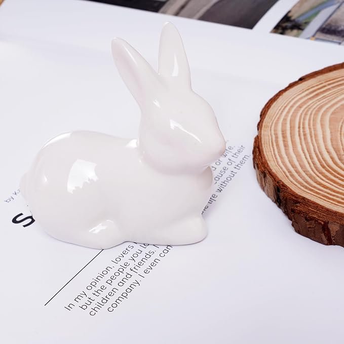 집안 인테리어용 세라믹 토끼 동상