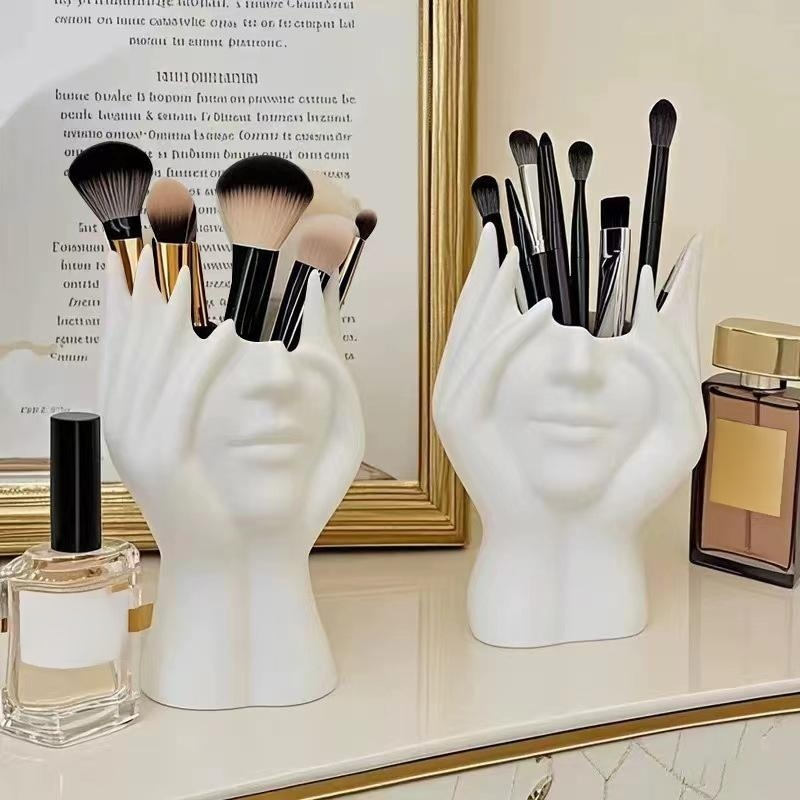Human body art modeling office supplies desktop multifunctional storage pen holder makeup brush hold