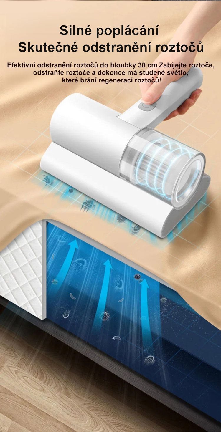 Bezpečný odstraňovač roztočů pro domácnost