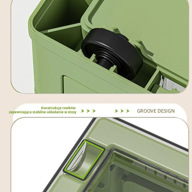 Zagęszczony plastikowy składany schowek na garderobę, kołdra, pudełko do przechowywania zabawek, boc