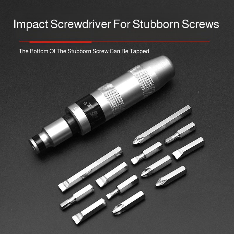 Impact Screwdriver Set With Chrome Vanadium Steel Forging