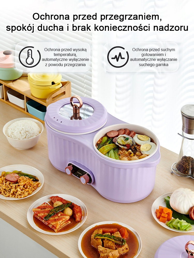 Wielofunkcyjne gotowanie na parze i gotowanie w jednej ceramicznej kuchence elektrycznej o wysokiej 