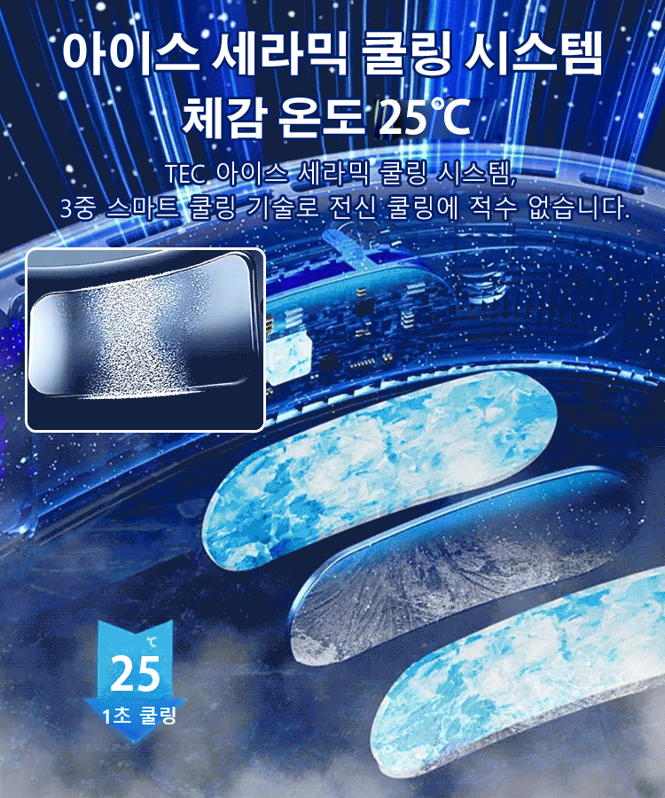 게으름뱅이 야외 휴대용 저소음 목걸이 에어컨 팬