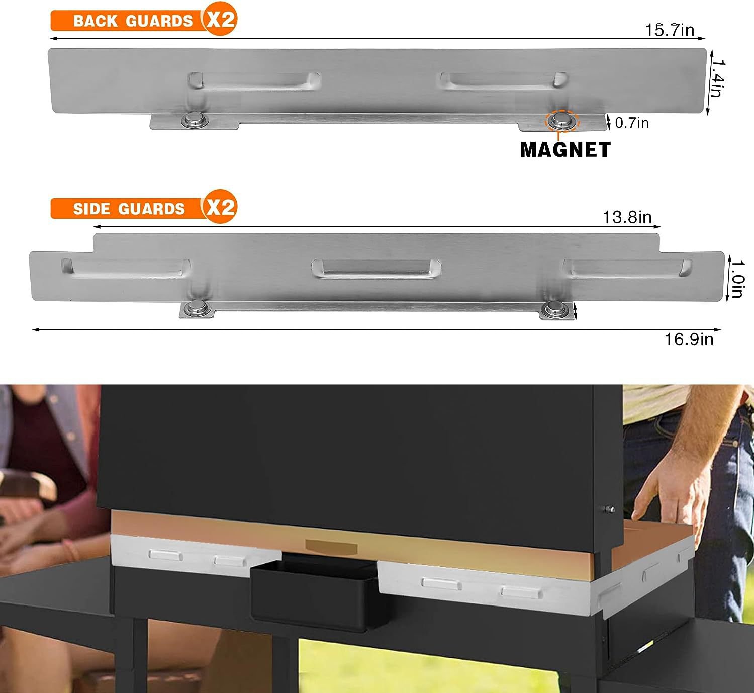 Blackstone griddle accessories for wind protection