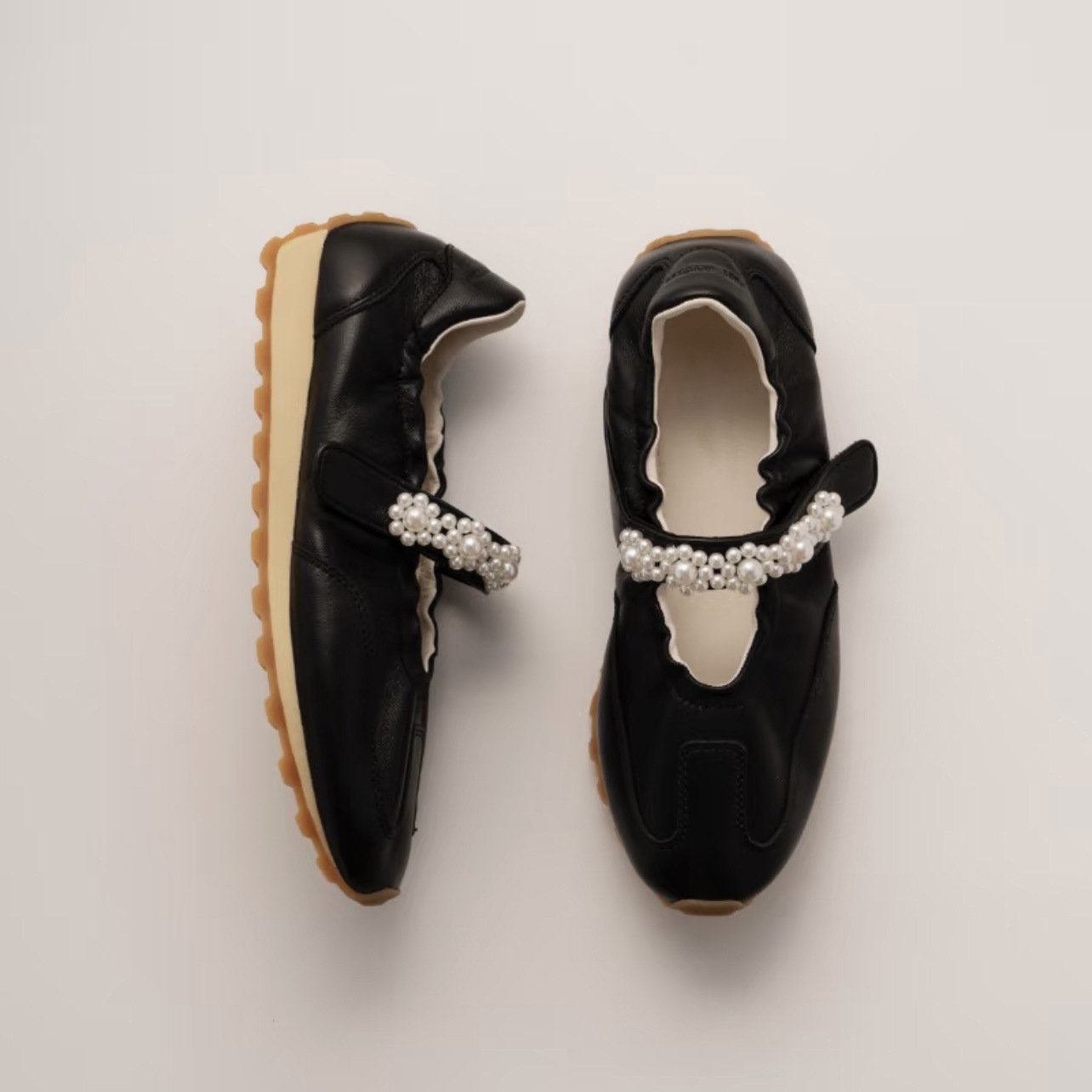 여성 봄여름 메리제인 펌프스 진주 스트랩 슈즈