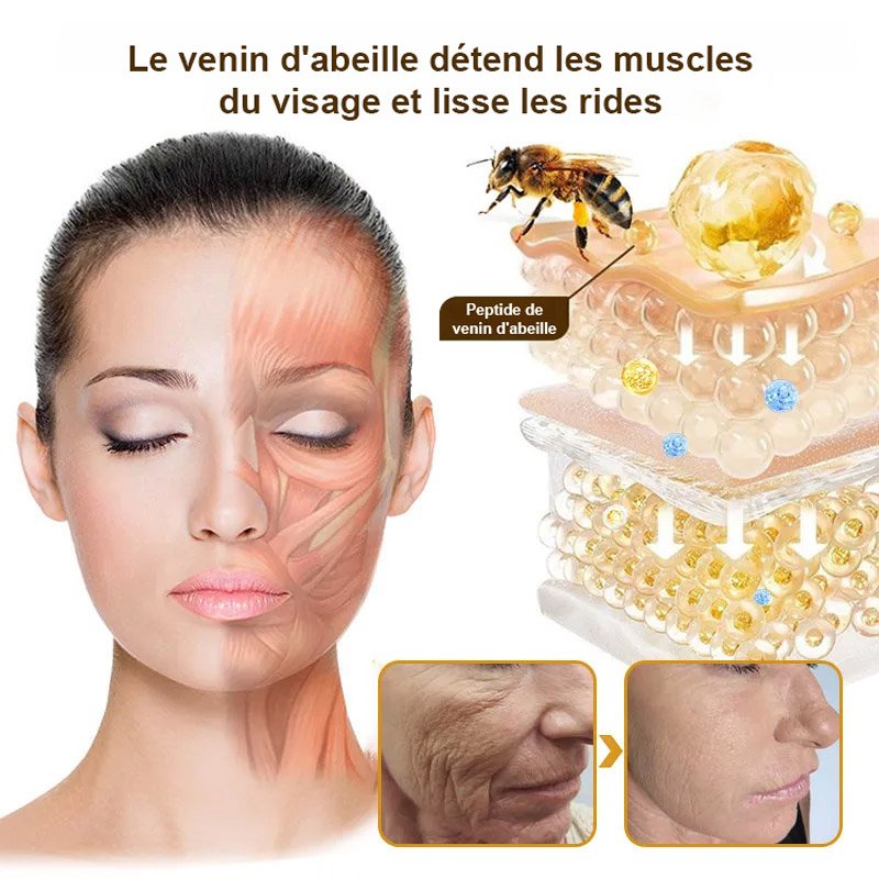 Crème de soin pour le visage au venin d'abeille