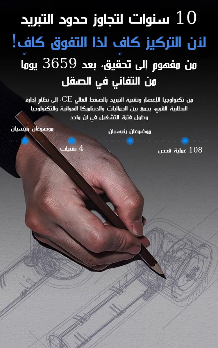 (تبريد 18 درجة مئوية) مروحة توربينية محمولة مع رباح قوية