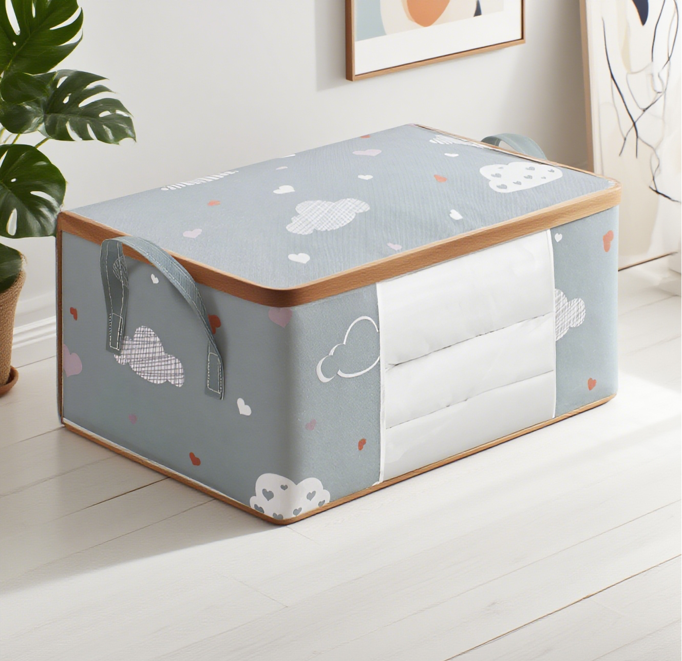 Velkokapacitní úložná taška na peřiny a oblečení