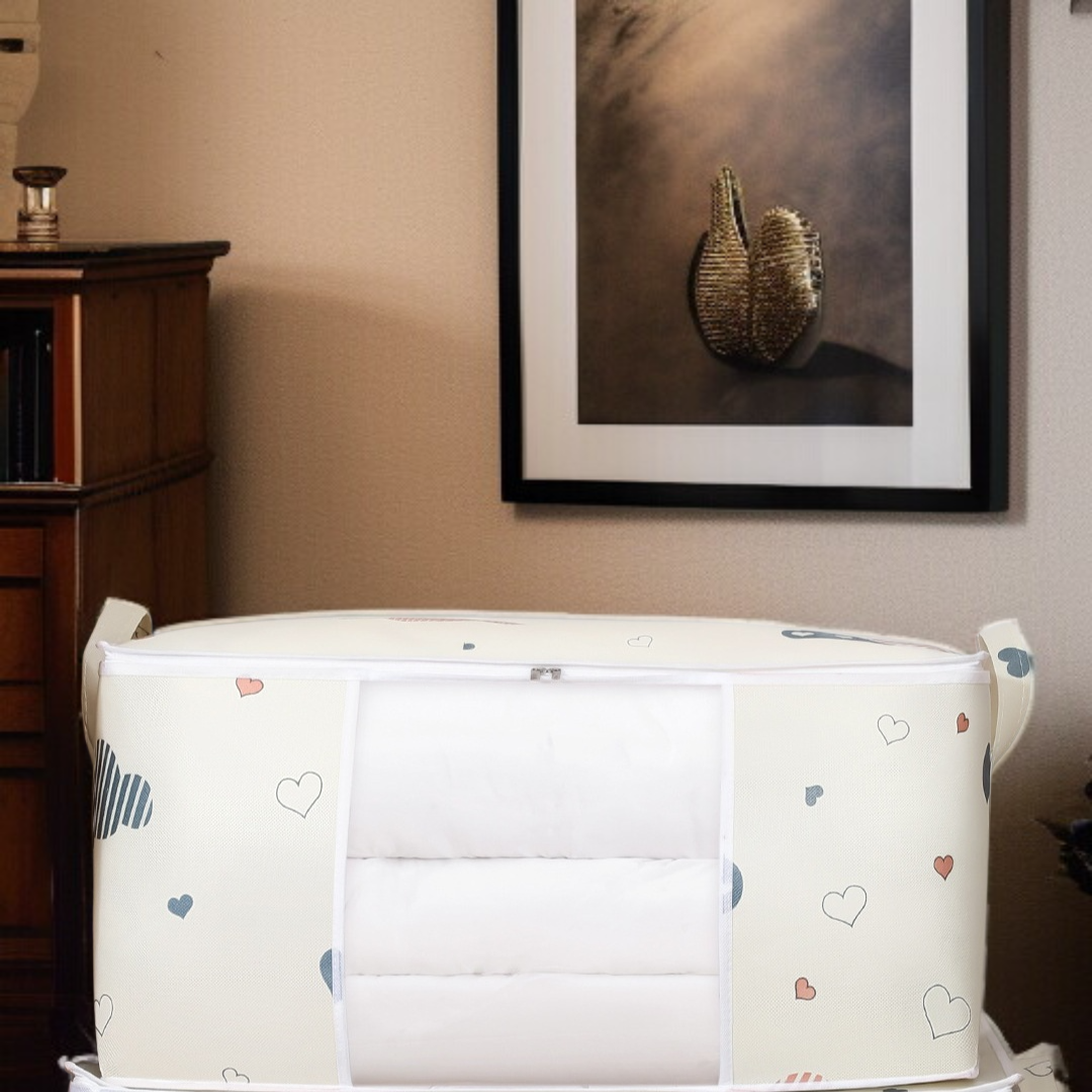 クラウドキルトバッグ キルト収納バッグ 大容量 衣類梱包バッグ 整理バッグ 引越し梱包バッグ 防塵