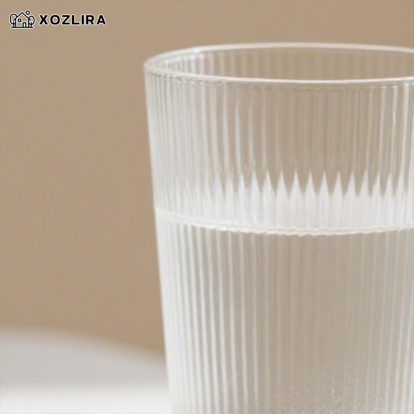 심플한 투명 유리 가정용 물컵