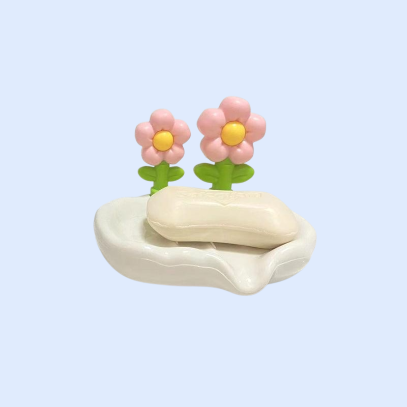 ノンパンチ可愛い花柄石鹸箱