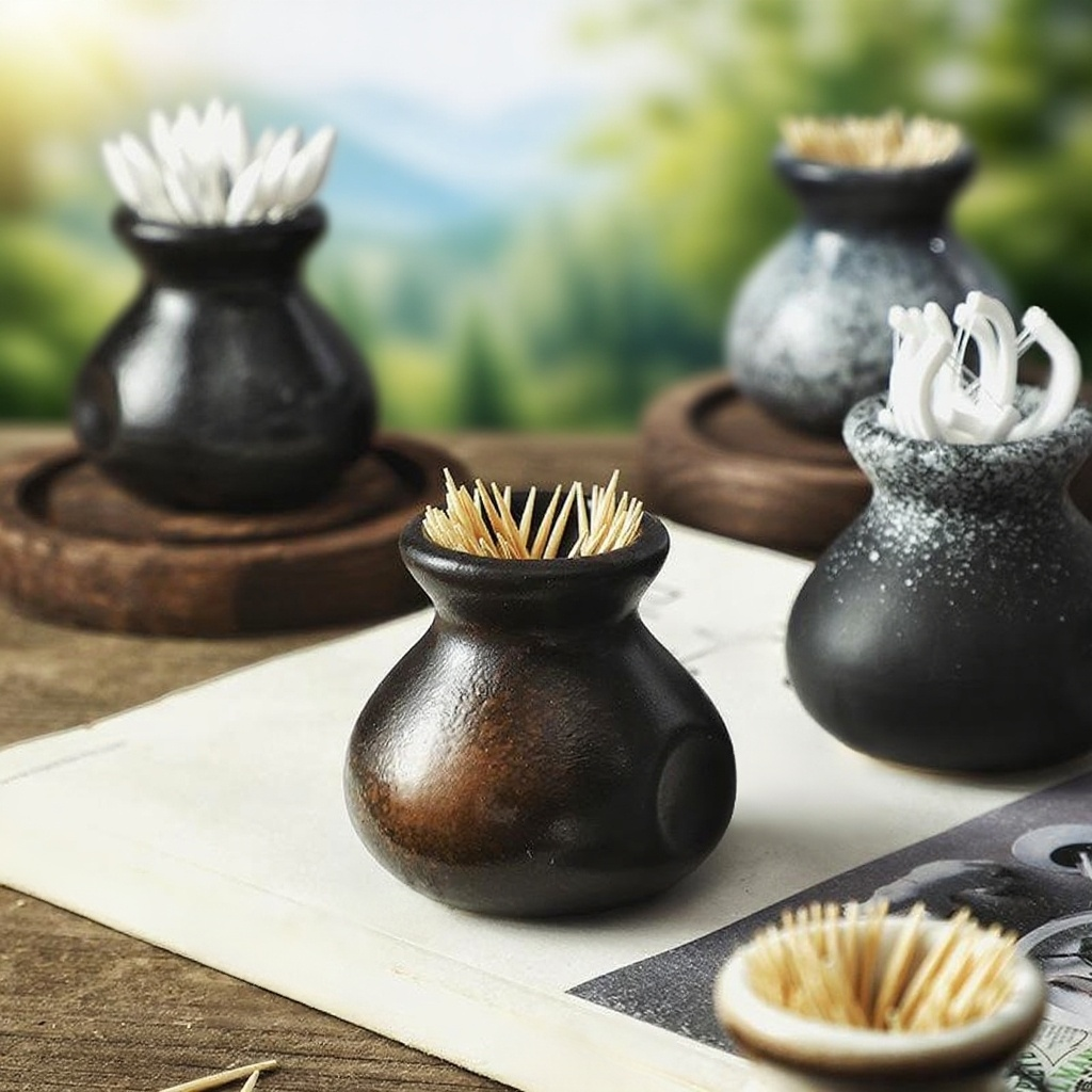 個性陶瓷牙籤收納盒