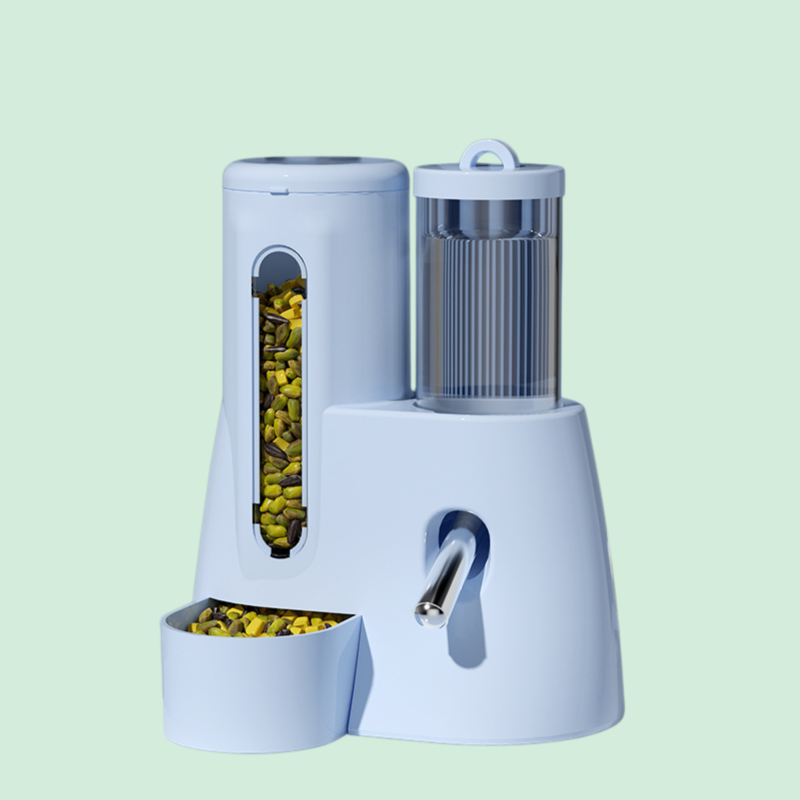 倉鼠餵食器自動飲水金絲熊水壺食盆二合一