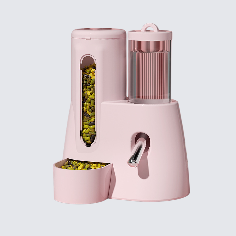 倉鼠餵食器自動飲水金絲熊水壺食盆二合一