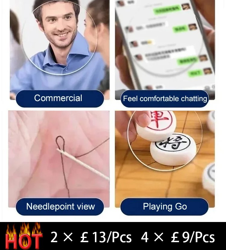 Intelligent varifocal anti-blue light anti-fatigue HD presbyopia glasses