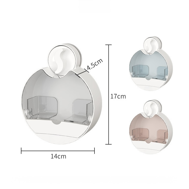 가정용비누케이스 벽걸이 펀치프리 선반 욕실 빨판 플립비누케이스 물빠짐 수납비누케이스