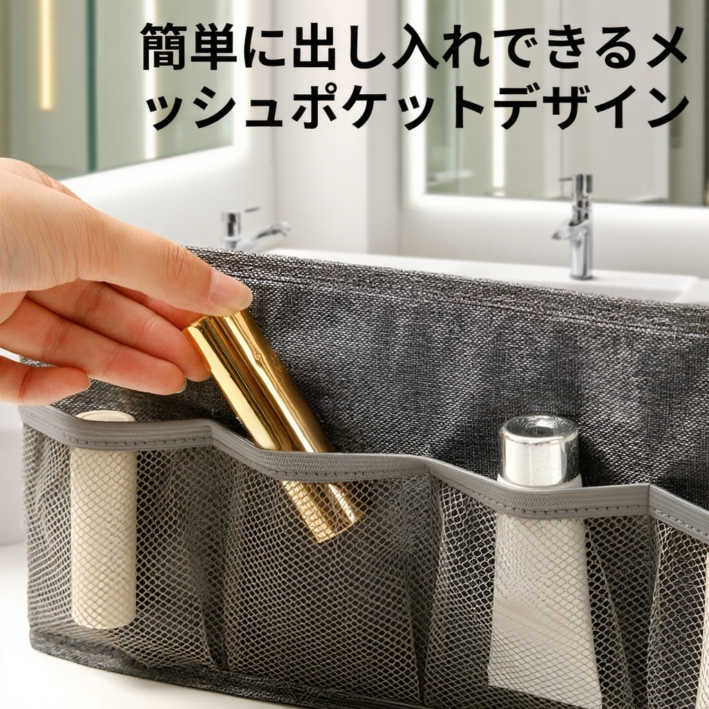 純色カチオンデスクトップ雑貨収納ボックス