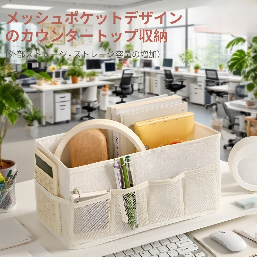 化粧品を収納したカチオンボックスの使用例