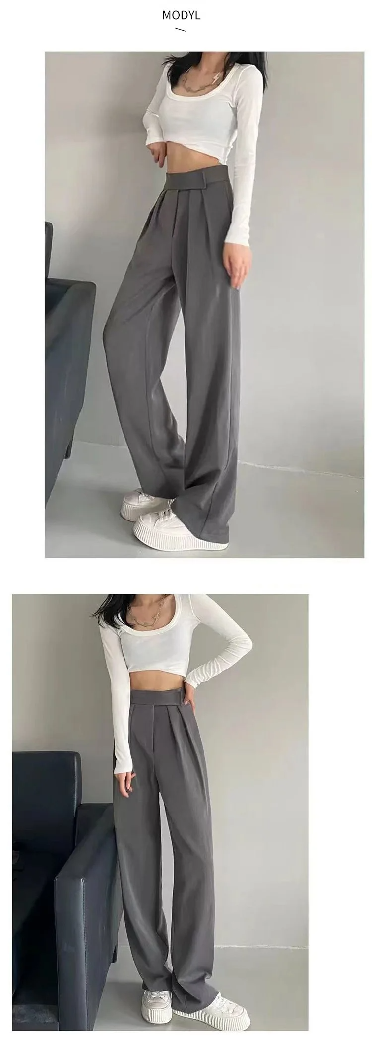 여름 슬림핏 하이웨스트 팬츠 포인트