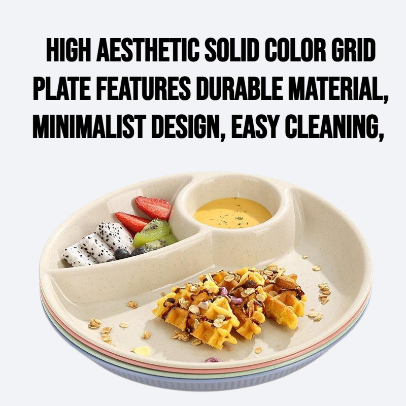 High aesthetic solid color grid plate