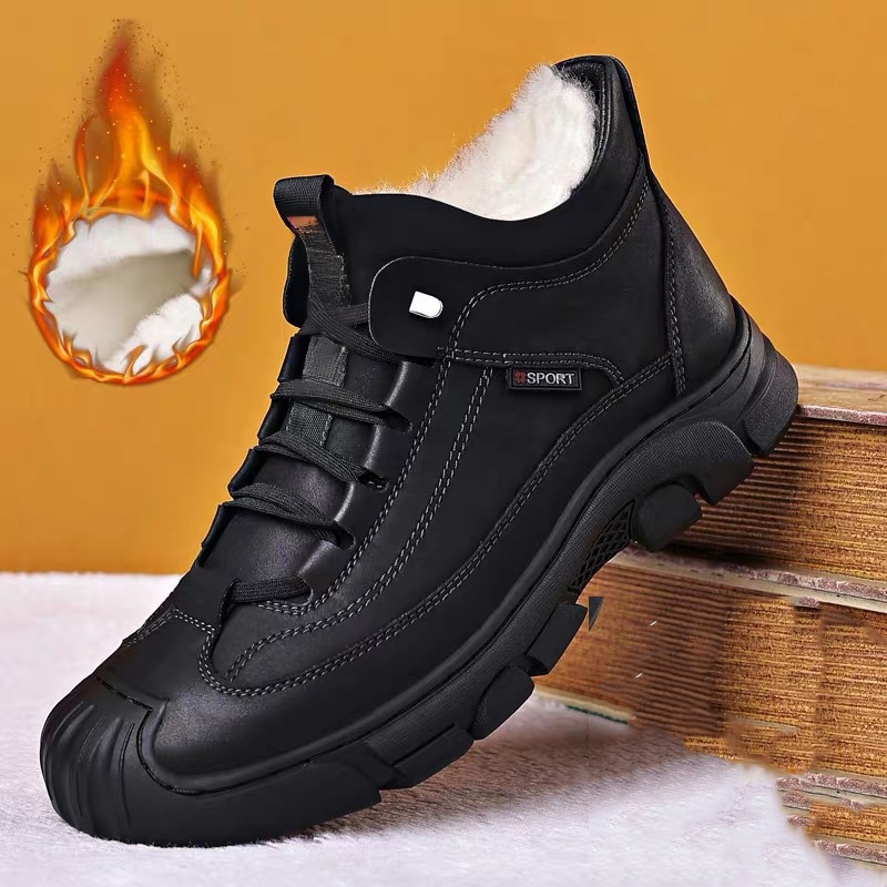 기모 하이탑 면구두