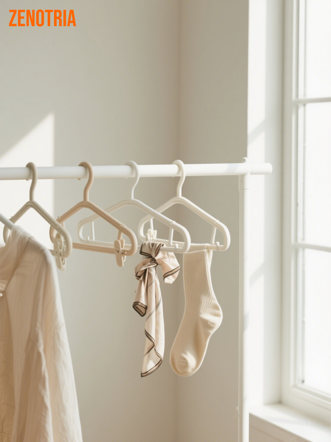 吸盤式折りたたみ洗濯ハンガー