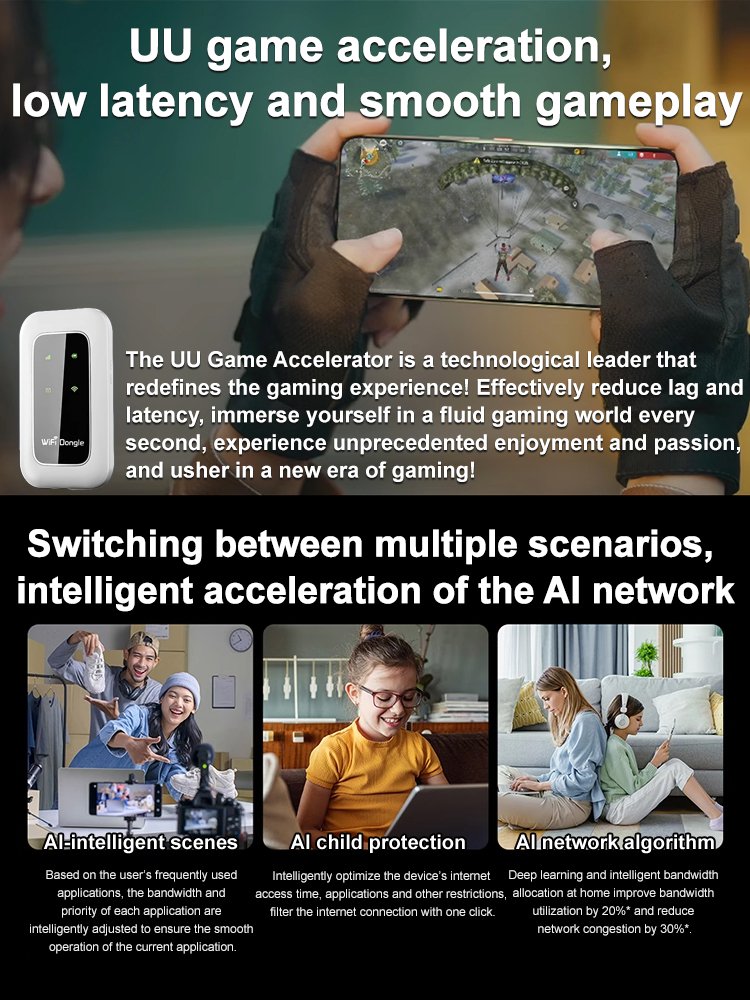 [Power on and use, free for life] All-network portable wifi
