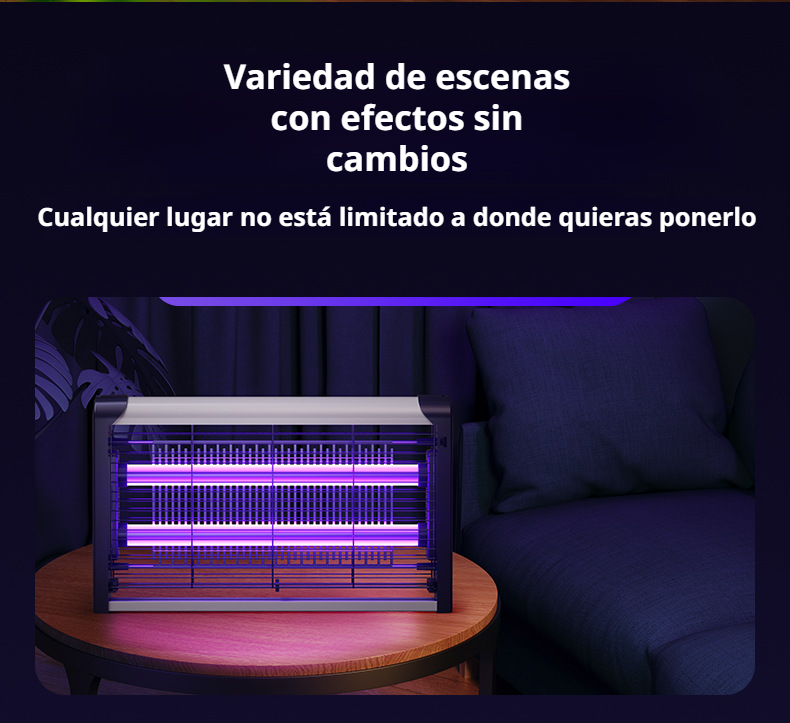 Lámpara UV silenciosa para uso nocturno