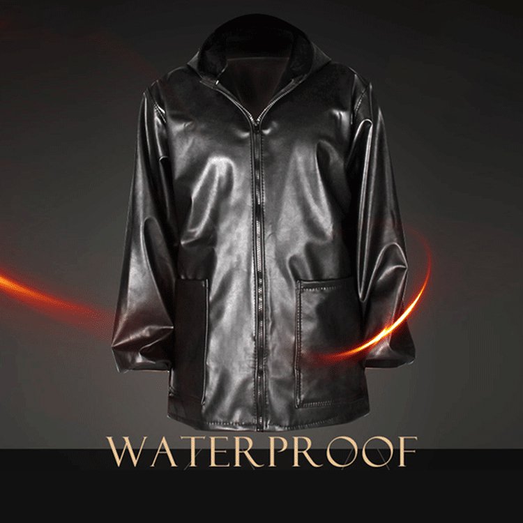 メンズ多機能革ジャケット