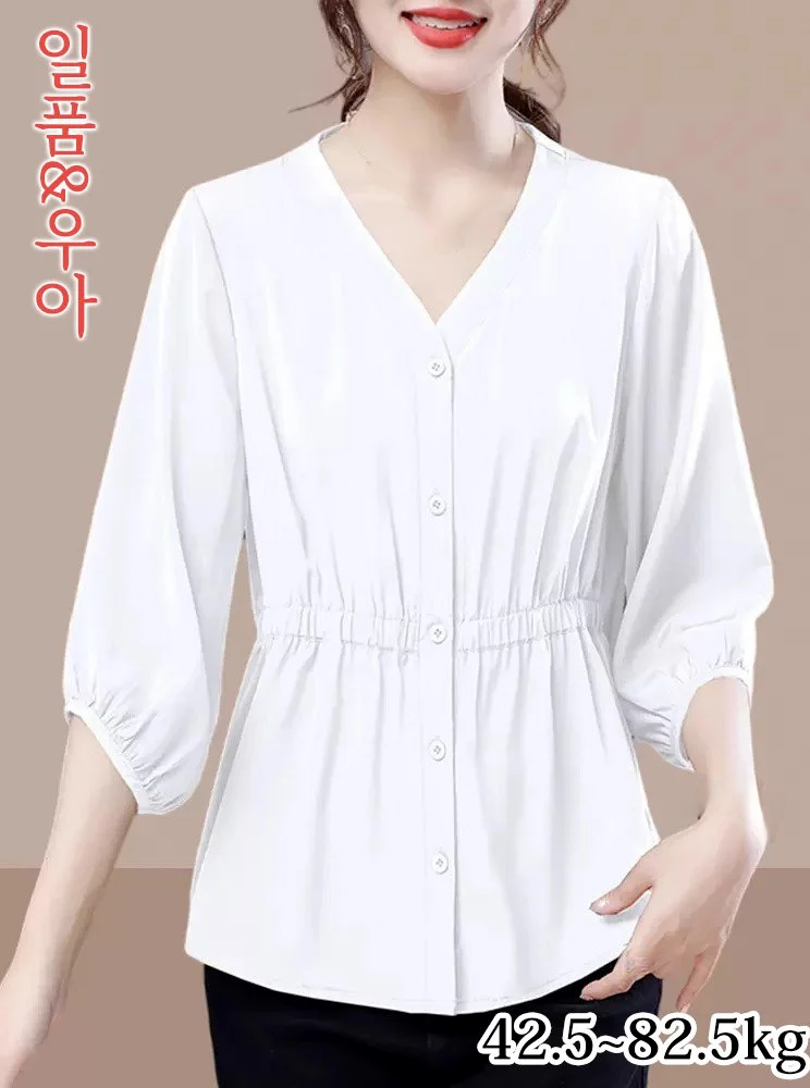 여성 실크 블라우스 