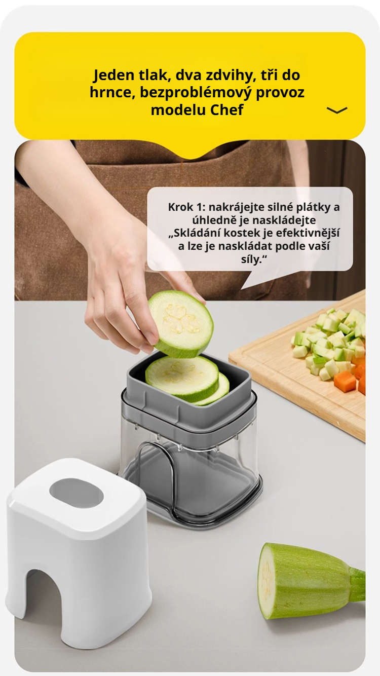 Moderní kuchyňský multifunkční kráječ