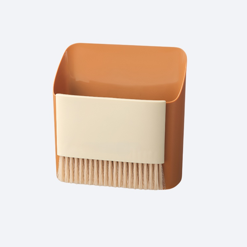 Mini wall mounted desktop broom and dustpan set for home use