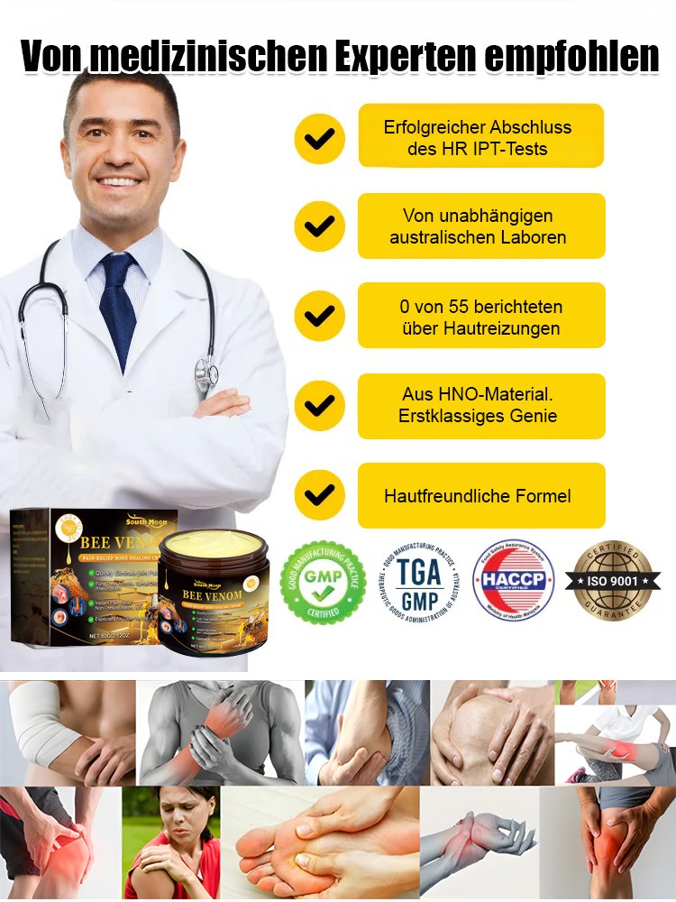 Bienengift schmerzlindernde Knochenheilungskreme